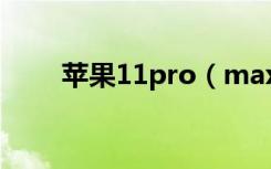 苹果11pro（max强制重启怎么搞）