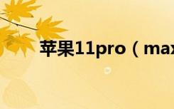 苹果11pro（max后盖是玻璃的吗）