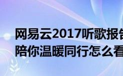 网易云2017听歌报告地址 2017网易云音乐陪你温暖同行怎么看