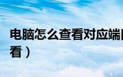 电脑怎么查看对应端口号（电脑端口号怎么查看）