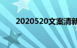 2020520文案清新（2020520文案）