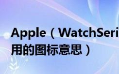 Apple（WatchSeries4耐克智能手表活动应用的图标意思）