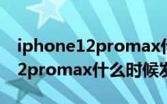 iphone12promax什么时候发售（iPhone12promax什么时候发售）