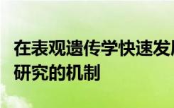 在表观遗传学快速发展的领域中尚未得到充分研究的机制