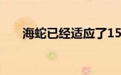 海蛇已经适应了1500万年的水下观察