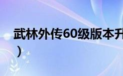 武林外传60级版本升级（武林外传60亿经验）