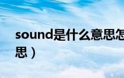 sound是什么意思怎么读（sound是什么意思）