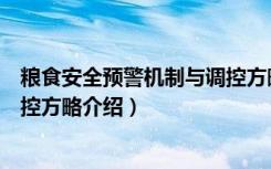 粮食安全预警机制与调控方略（关于粮食安全预警机制与调控方略介绍）