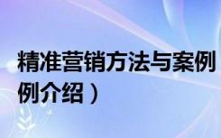 精准营销方法与案例（关于精准营销方法与案例介绍）