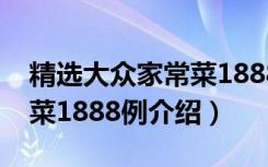 精选大众家常菜1888例（关于精选大众家常菜1888例介绍）