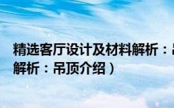 精选客厅设计及材料解析：吊顶（关于精选客厅设计及材料解析：吊顶介绍）