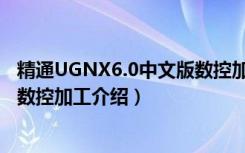 精通UGNX6.0中文版数控加工（关于精通UGNX6.0中文版数控加工介绍）