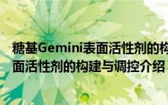 糖基Gemini表面活性剂的构建与调控（关于糖基Gemini表面活性剂的构建与调控介绍）