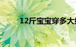 12斤宝宝穿多大纸尿裤（12斤哥）