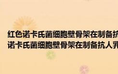 红色诺卡氏菌细胞壁骨架在制备抗人乳头瘤病毒药物的用途（关于红色诺卡氏菌细胞壁骨架在制备抗人乳头瘤病毒药物的用途介绍）