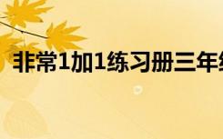 非常1加1练习册三年级语文下（非常1加1）