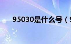 95030是什么号（95030是什么电话）