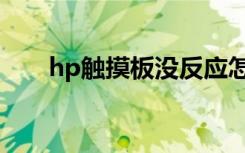 hp触摸板没反应怎么办（hp触摸板）