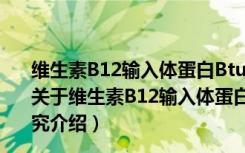 维生素B12输入体蛋白BtuCD的构象变化和转运机理研究（关于维生素B12输入体蛋白BtuCD的构象变化和转运机理研究介绍）