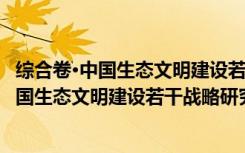 综合卷·中国生态文明建设若干战略研究(II)（关于综合卷·中国生态文明建设若干战略研究(II)介绍）