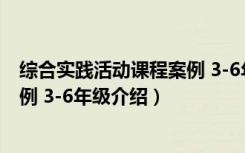 综合实践活动课程案例 3-6年级（关于综合实践活动课程案例 3-6年级介绍）