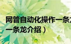 网管自动化操作一条龙（关于网管自动化操作一条龙介绍）