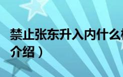 禁止张东升入内什么梗（禁止张东升入内梗的介绍）