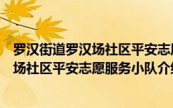 罗汉街道罗汉场社区平安志愿服务小队（关于罗汉街道罗汉场社区平安志愿服务小队介绍）