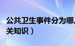 公共卫生事件分为哪几级（公共卫生事件的相关知识）