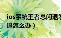 ios系统王者总闪退怎么办（王者荣耀苹果闪退怎么办）