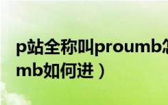 p站全称叫proumb怎么进（p站全称叫proumb如何进）