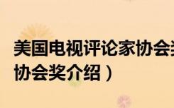 美国电视评论家协会奖（关于美国电视评论家协会奖介绍）