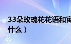 33朵玫瑰花花语和寓意（33朵玫瑰花代表着什么）