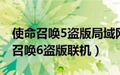 使命召唤5盗版局域网联机怎么搜不到（使命召唤6盗版联机）