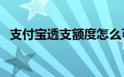 支付宝透支额度怎么可以用（支付宝透支）