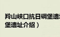 羚山峡口抗日碉堡遗址（关于羚山峡口抗日碉堡遗址介绍）