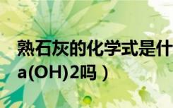 熟石灰的化学式是什么（熟石灰的化学式是Ca(OH)2吗）