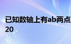 已知数轴上有ab两点点a表示的数为-8,且ab=20