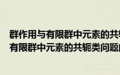 群作用与有限群中元素的共轭类问题的研究（关于群作用与有限群中元素的共轭类问题的研究介绍）