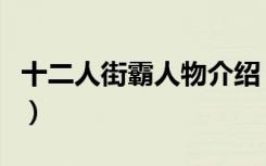 十二人街霸人物介绍（十二人街霸人物有哪些）