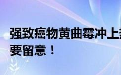 强致癌物黄曲霉冲上热搜，家里这些卫生死角要留意！