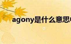 agony是什么意思中文（agony翻译）