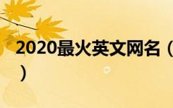 2020最火英文网名（2020最火英文网名大全）