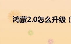 鸿蒙2.0怎么升级（鸿蒙2.0升级方法）