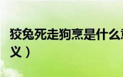 狡兔死走狗烹是什么意思（狡兔死走狗烹的含义）