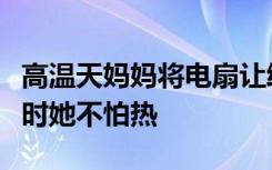 高温天妈妈将电扇让给孩子被热死，老公：平时她不怕热