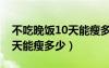 不吃晚饭10天能瘦多少斤正常（不吃晚饭10天能瘦多少）