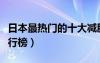 日本最热门的十大减肥产品（日本减肥产品排行榜）