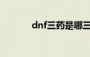 dnf三药是哪三药（dnf三改）