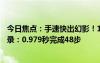 今日焦点：手速快出幻影！16岁中国少年打破华容道世界纪录：0.979秒完成48步